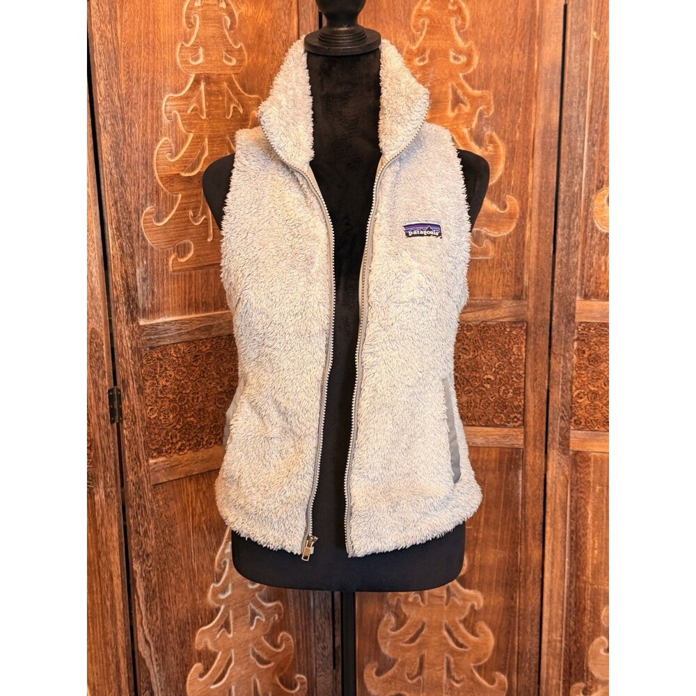 Patagonia Light Gray Sherpa Vest Women’s XS C17